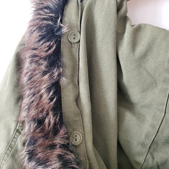 Volcom Scout Army Green Parka Jacket - Picture 8 of 13